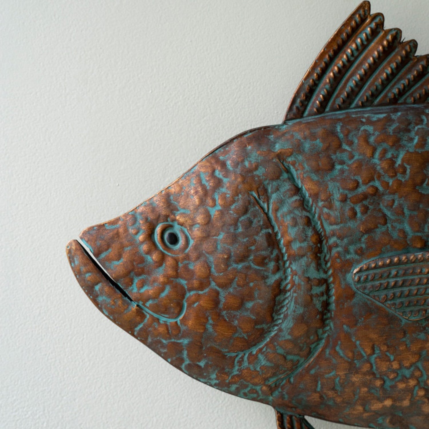 Patina Copper Finish Hanging Tuna