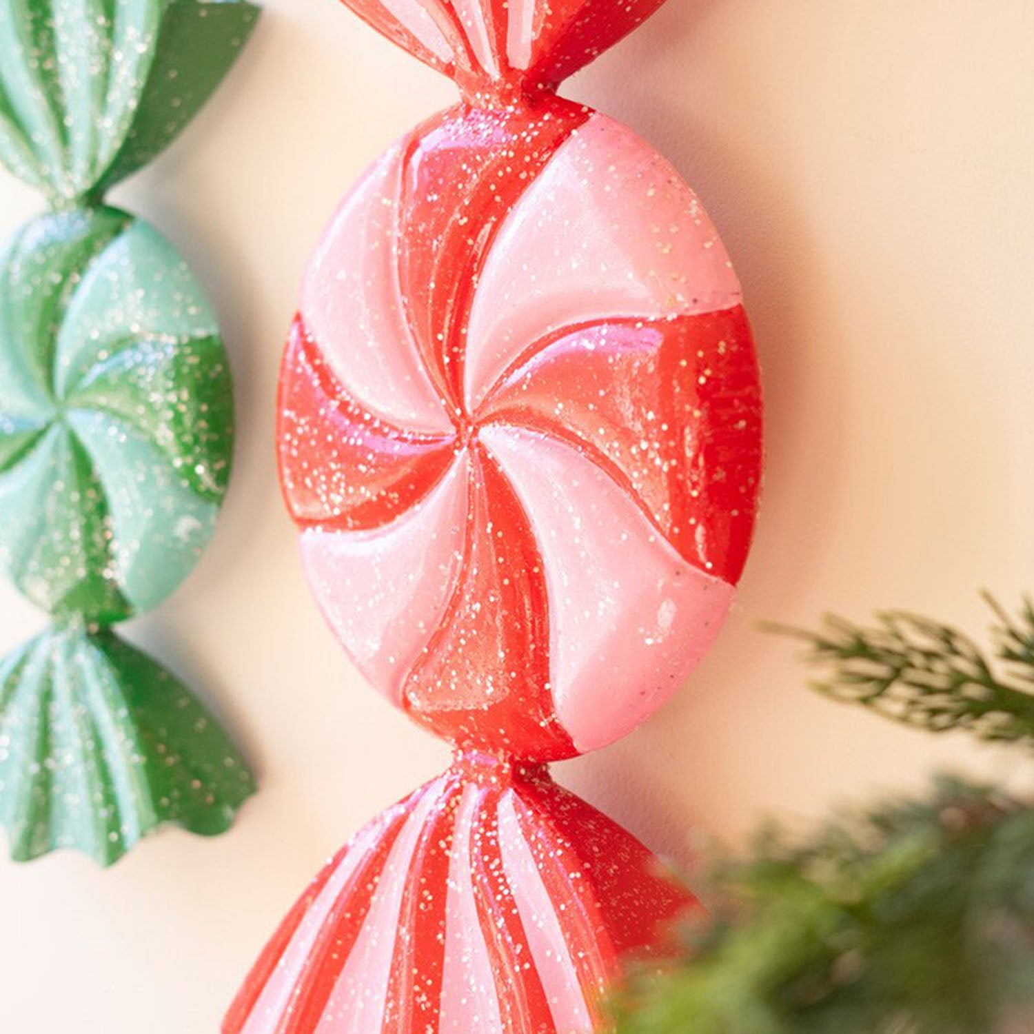 Christman Candy Ornment Set of 2