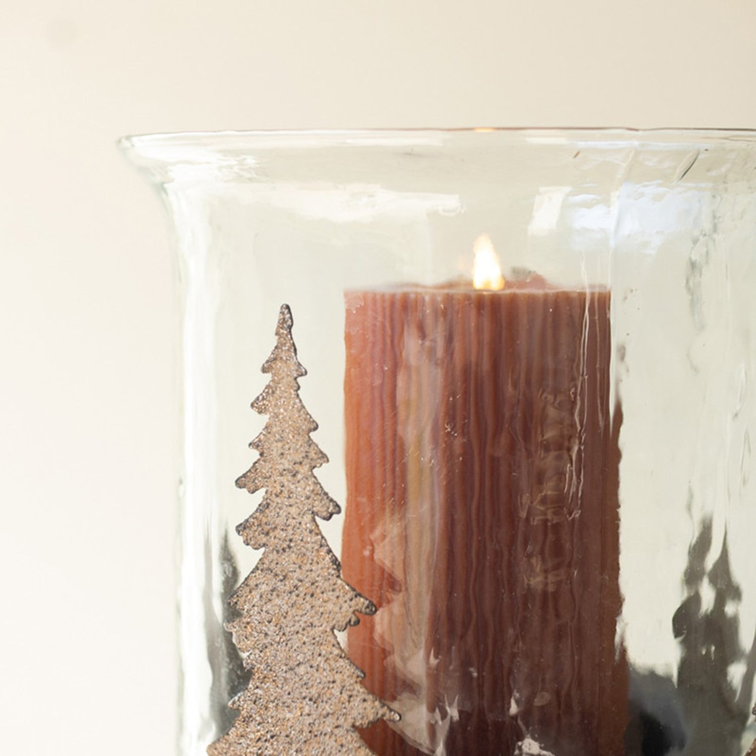 Metal Christmas Trees and Deer Cylinder Wrap Set of 2