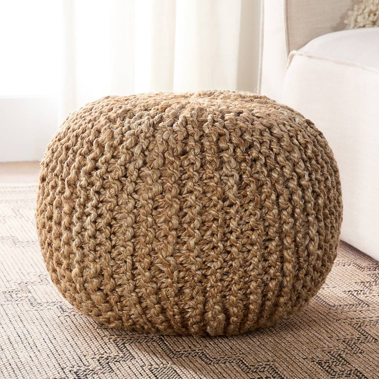 Label J by Jaipur Living Canova Azene Pouf