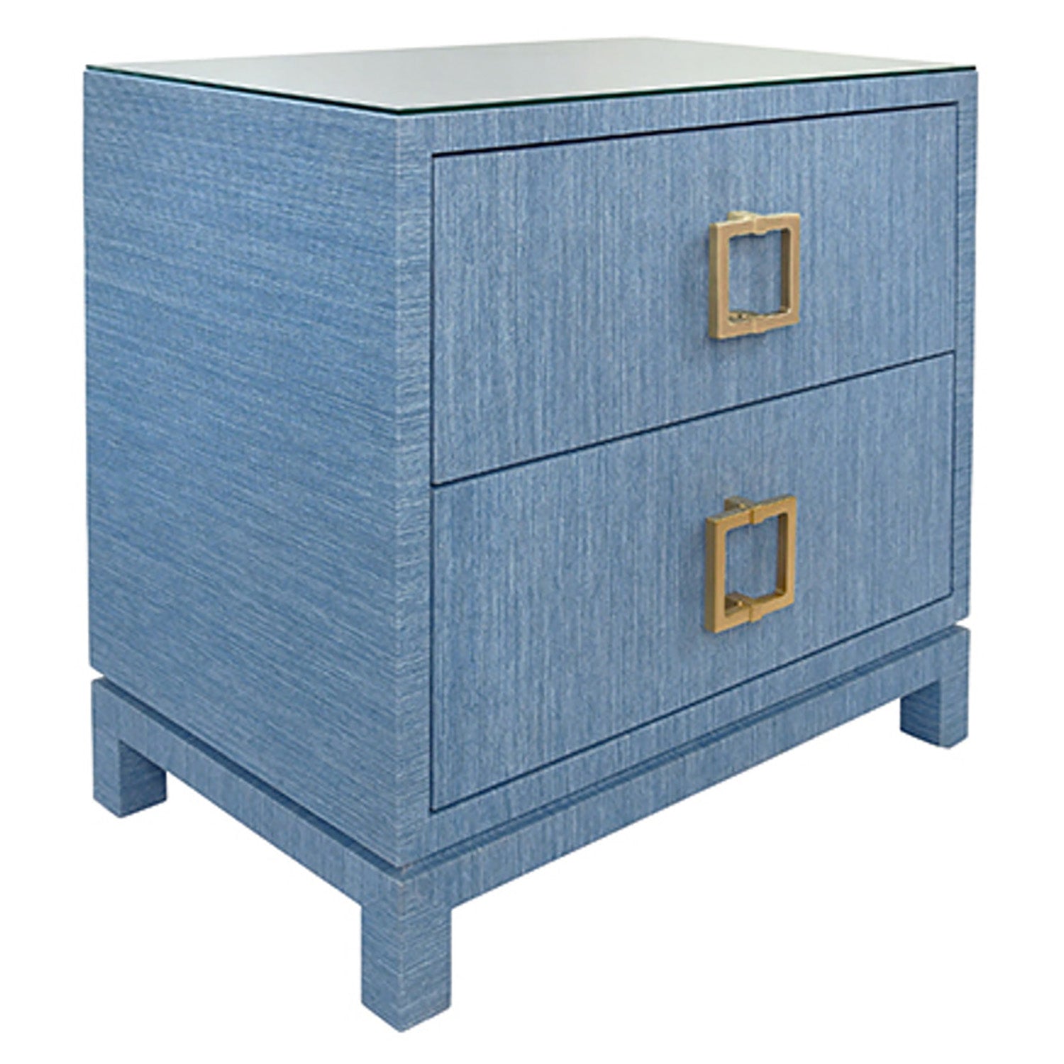 Worlds Away Cole 2 Drawer Side Table