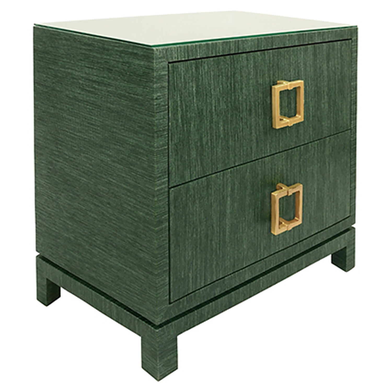 Worlds Away Cole 2 Drawer Side Table