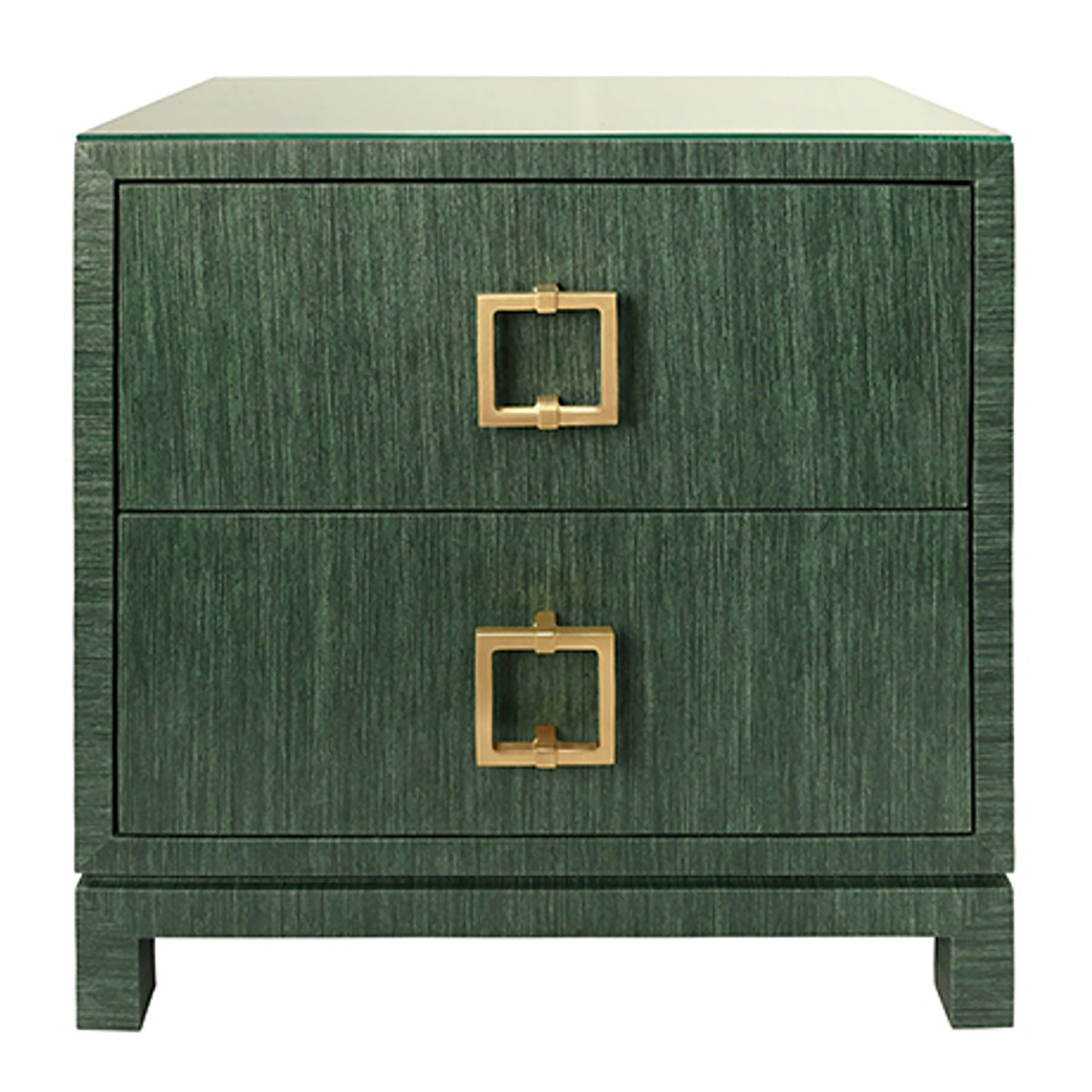Worlds Away Cole 2 Drawer Side Table