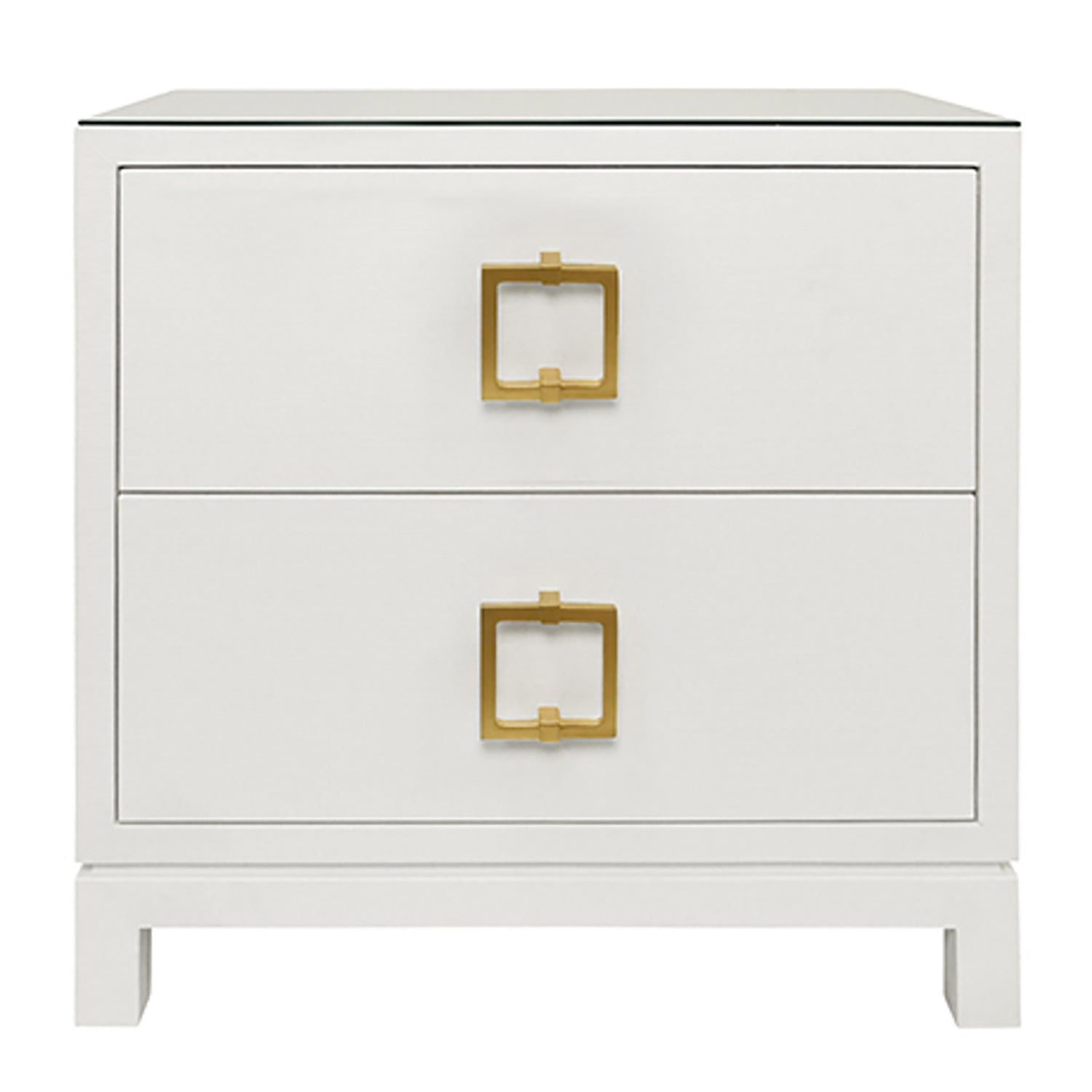 Worlds Away Cole 2 Drawer Side Table