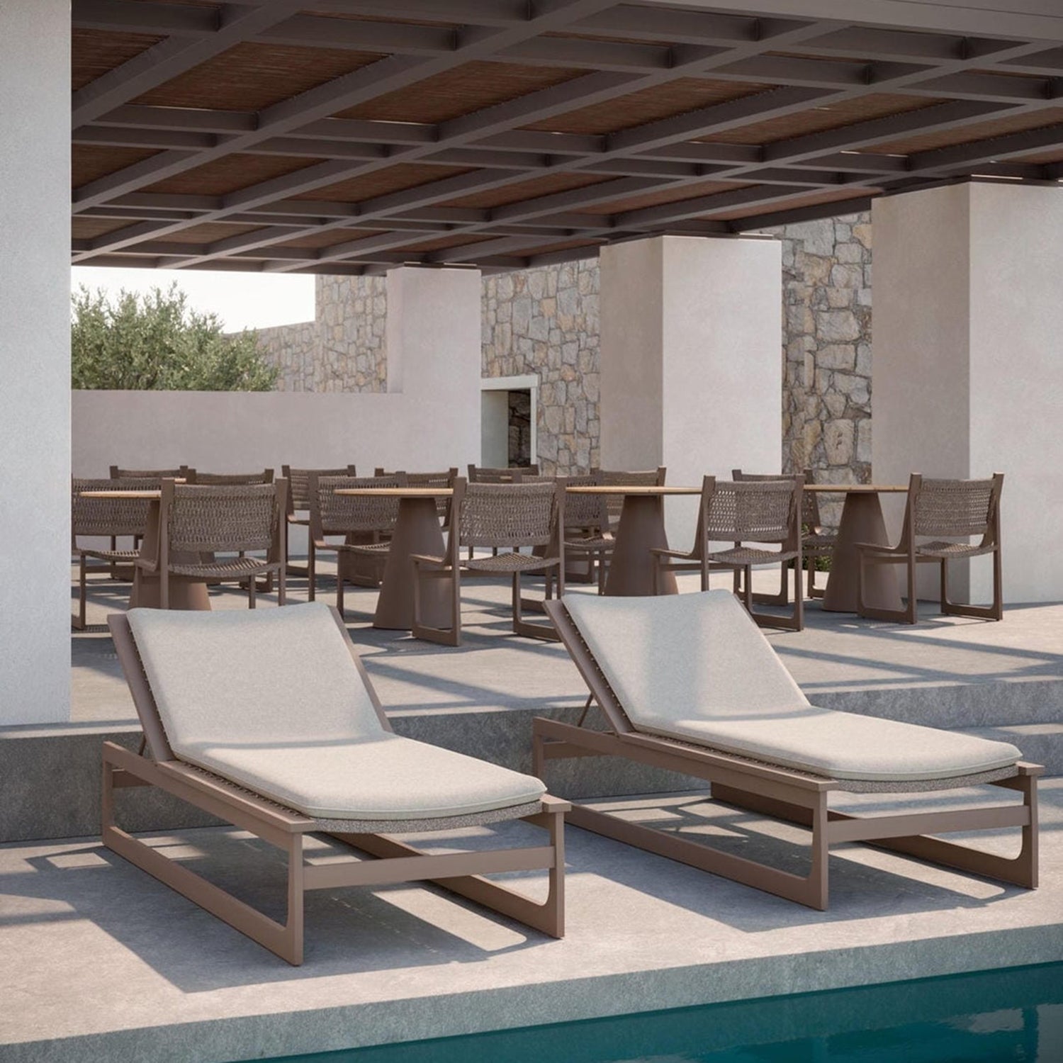Azzuro Living Cozumel Chaise Lounger