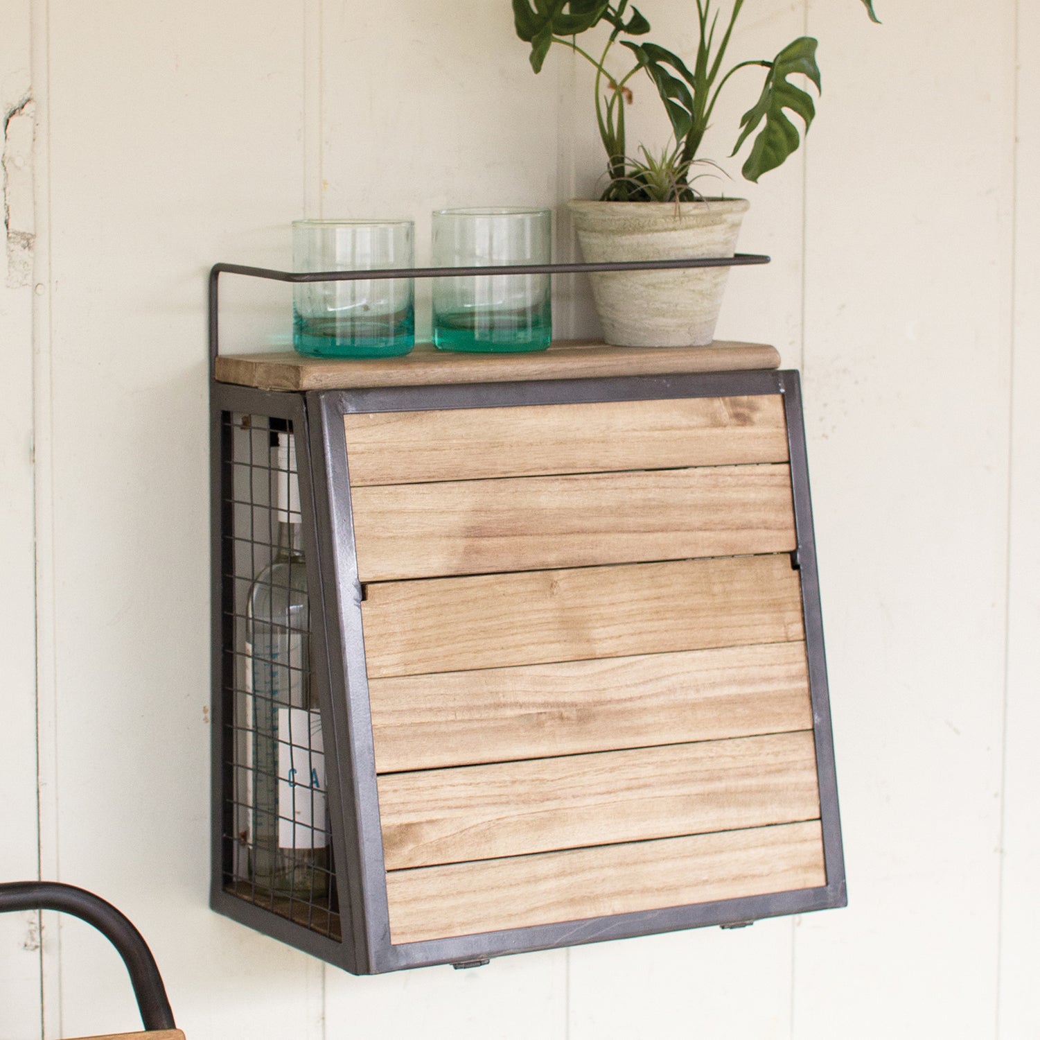 Fold Down Shelf Wall Bar