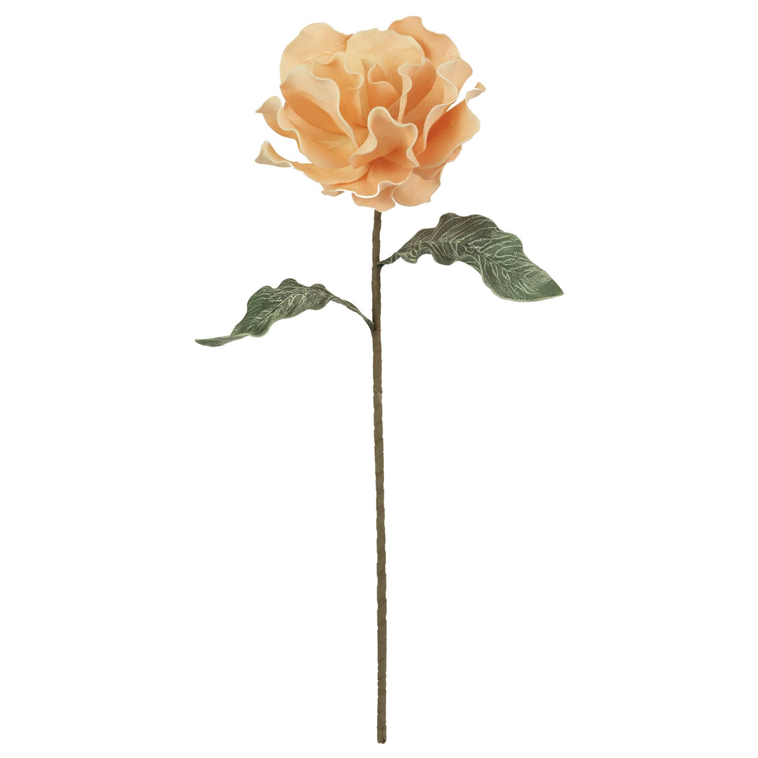 Peach Flower Faux Plant Stem Set of 6