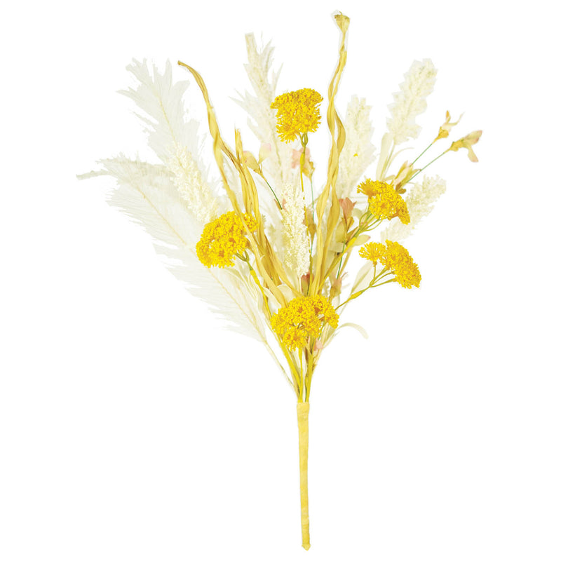 Yellow & White Faux Plant Stem Set of 6