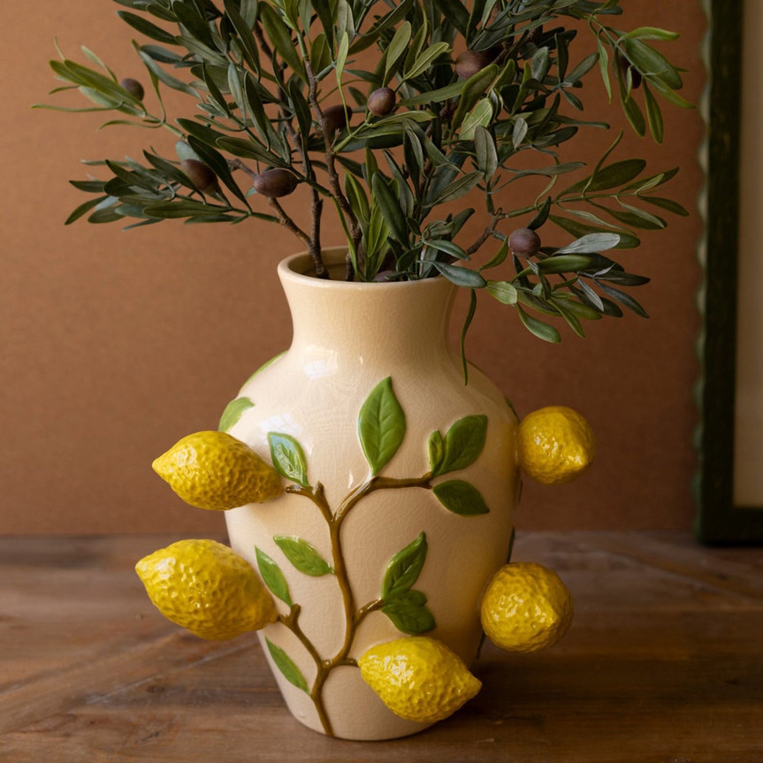 Ceramic Lemons Vase
