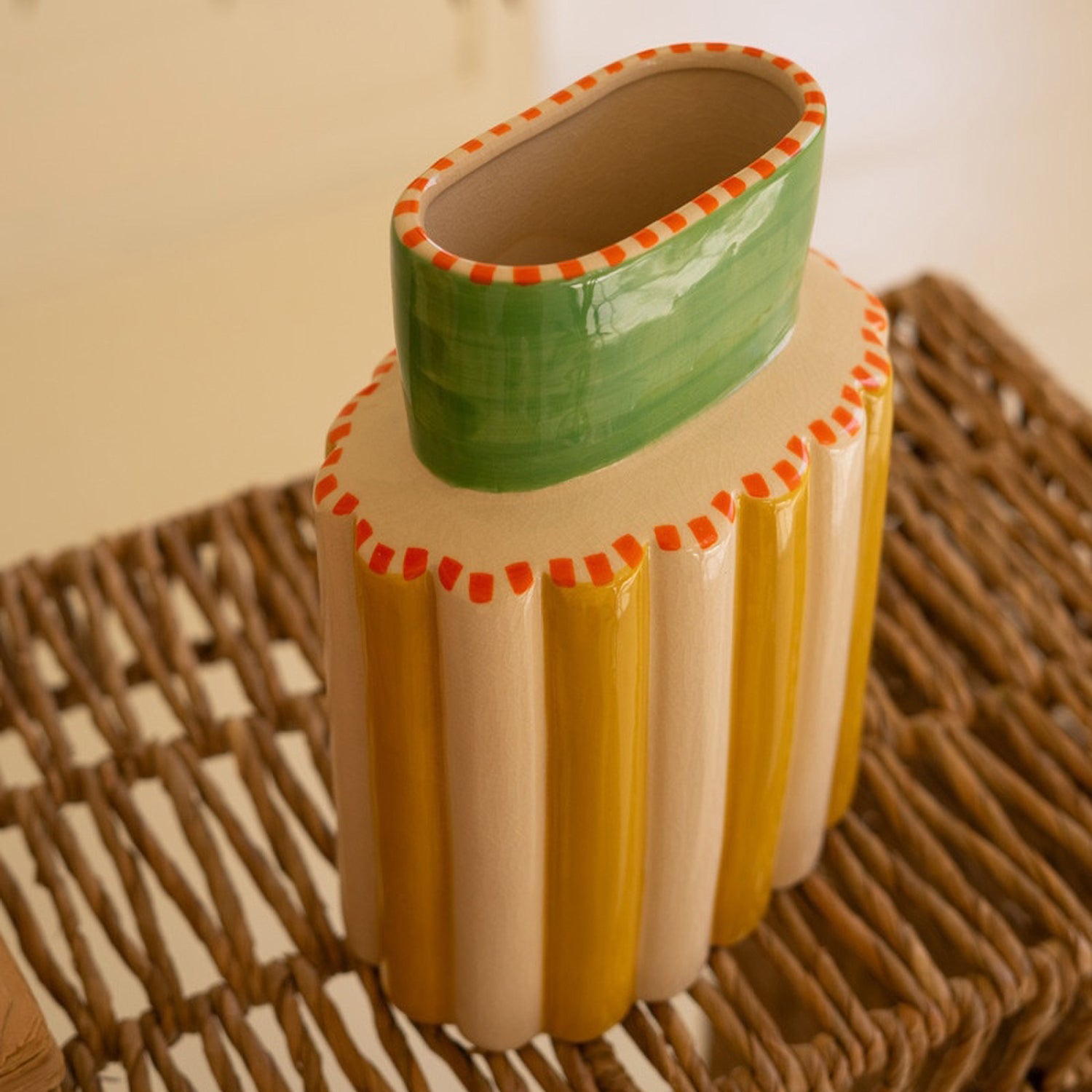 Ridged Vase