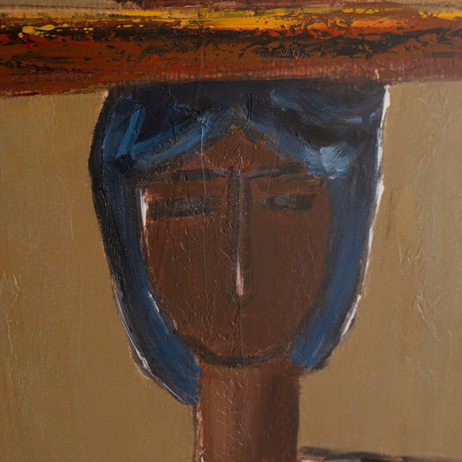 Man in Hat Framed Artwork
