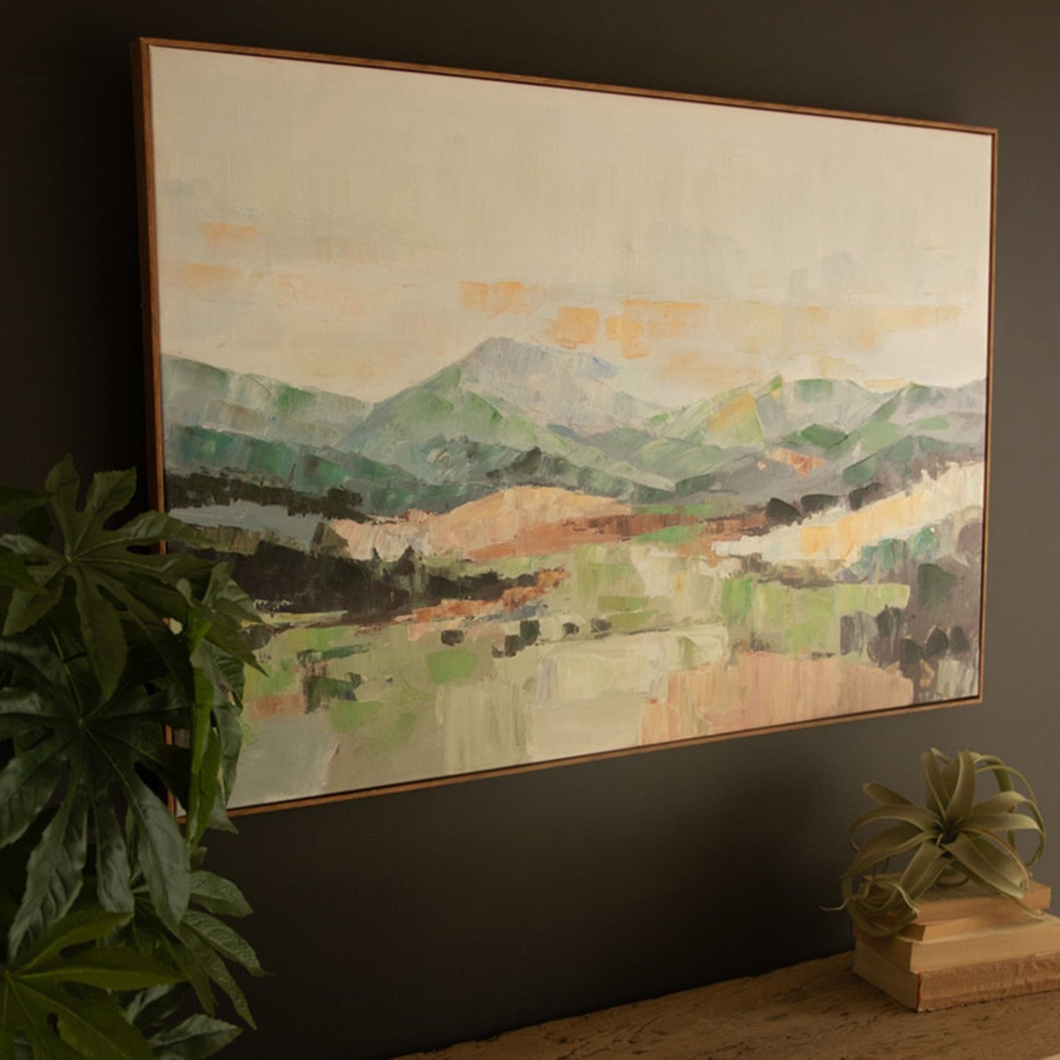 Landscape Paint over Framed Print