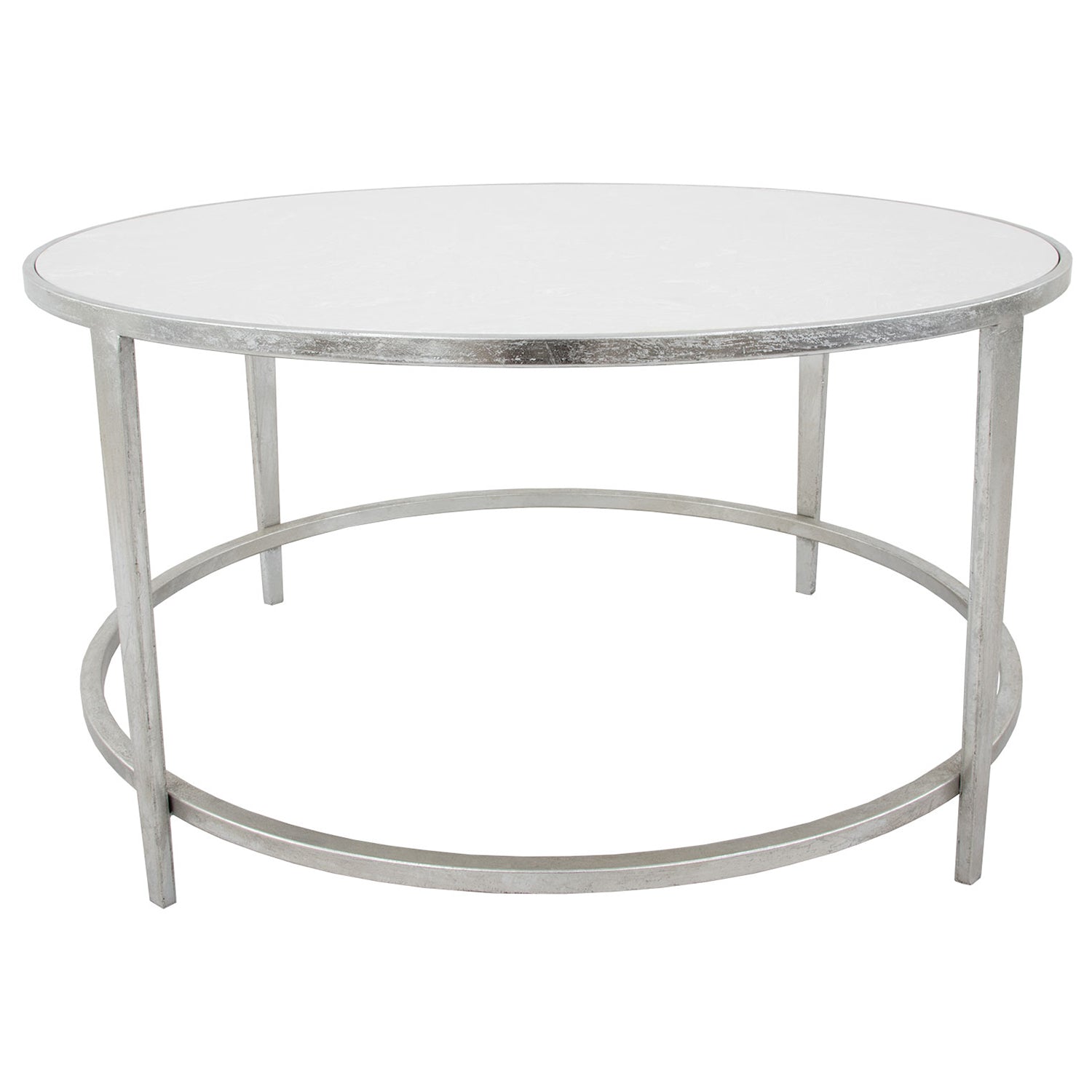Round Stone Top Coffee Table