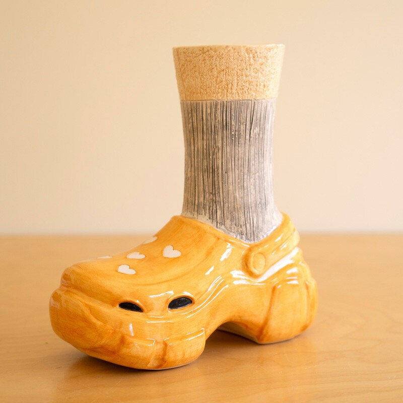 Croc and Sock Vase