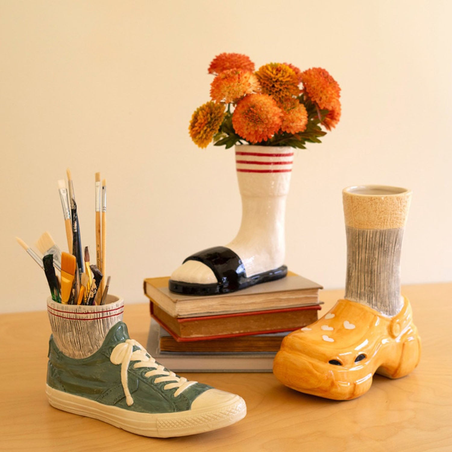 Sneaker with Sock Vase