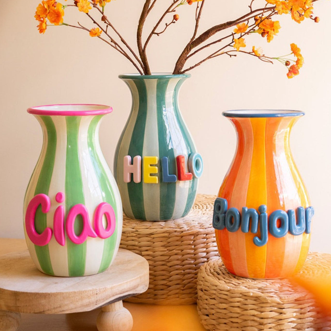 Hello Vase Set of 3