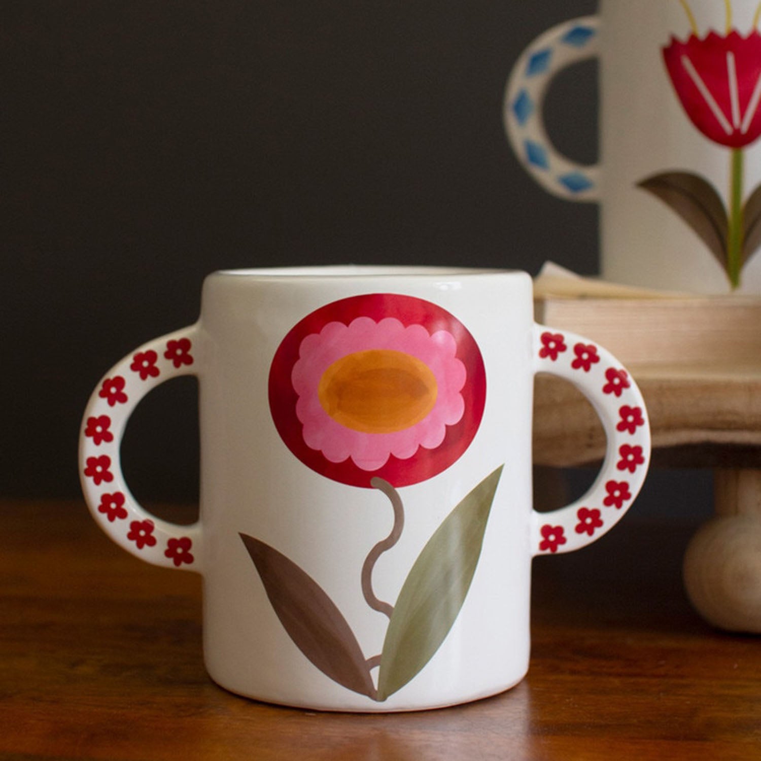 Double Handle Vase Set of 3