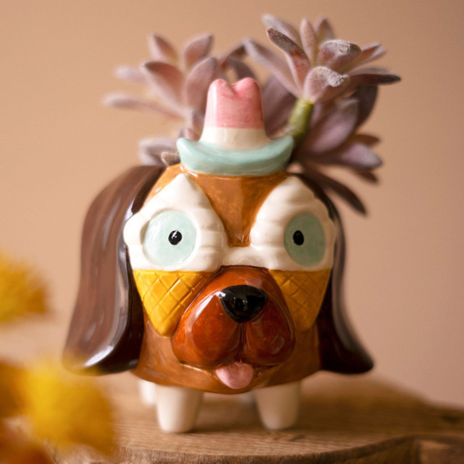 Party Puppy Planter Set of 3