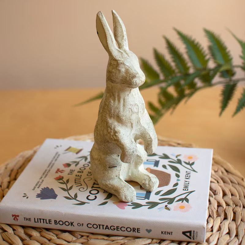 Rabbit Cast Iron Sculpture