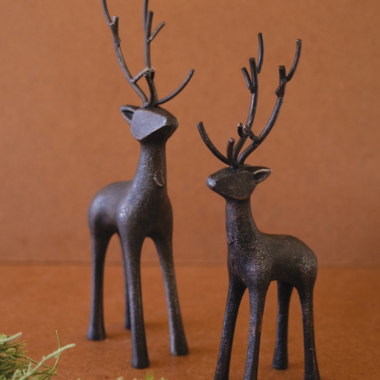 Cast Iron Reindeer Set of 2