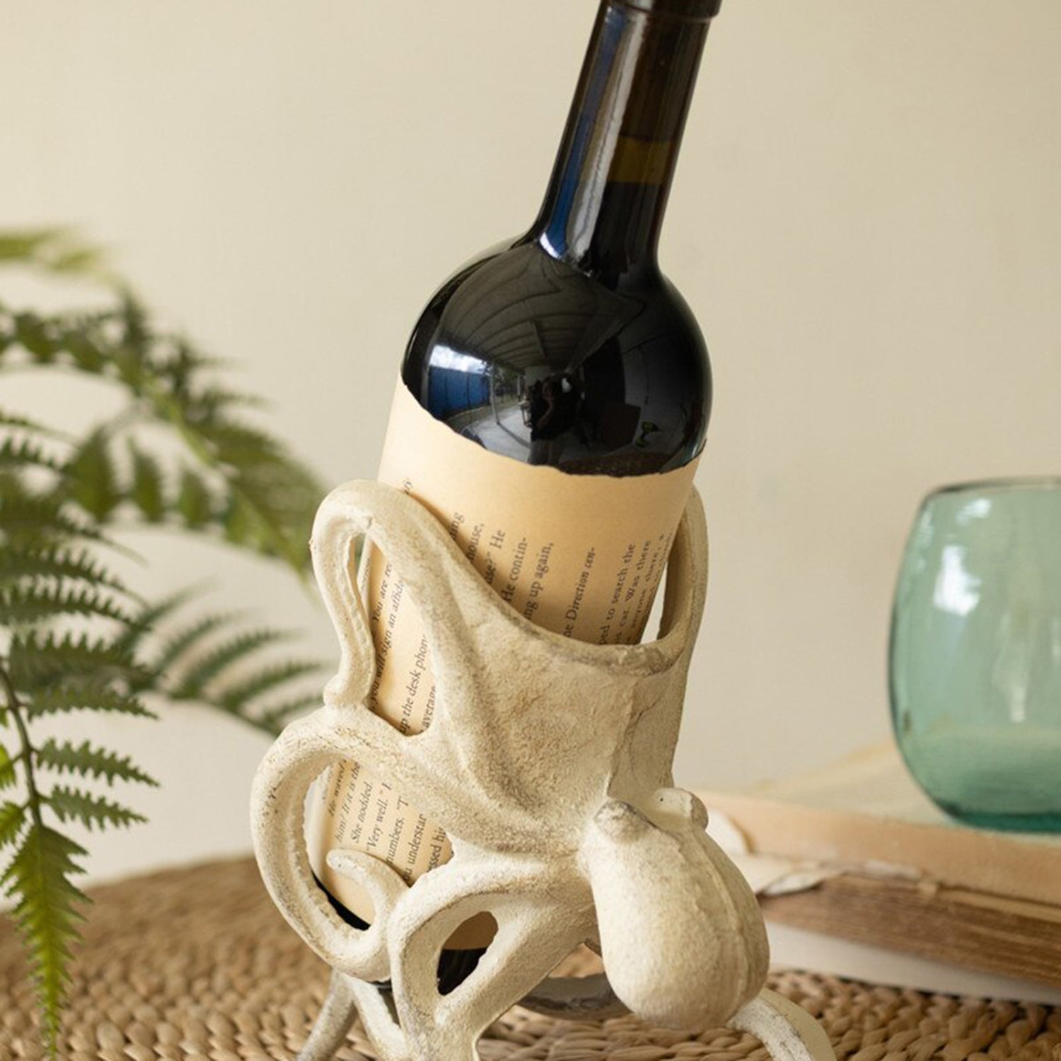 Cast Iron Octopus Wine Bottle Holder