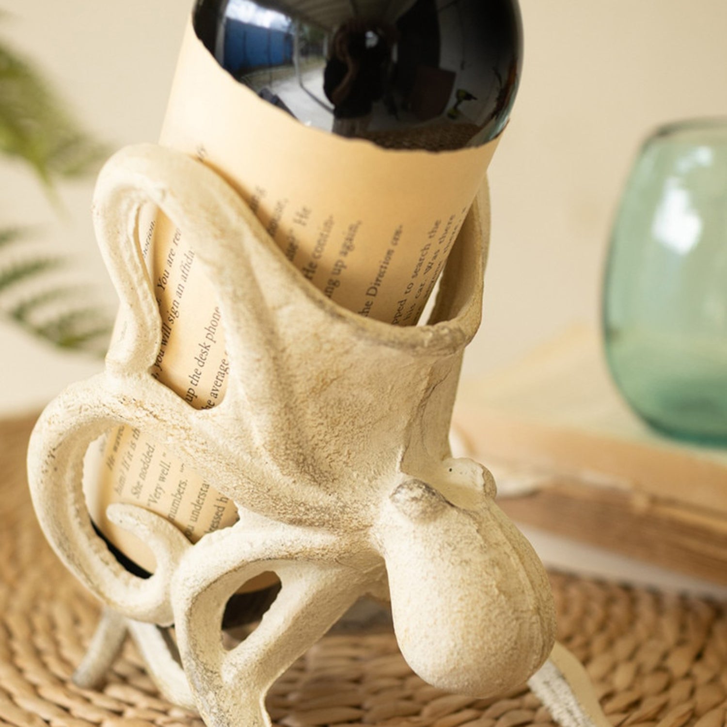 Cast Iron Octopus Wine Bottle Holder