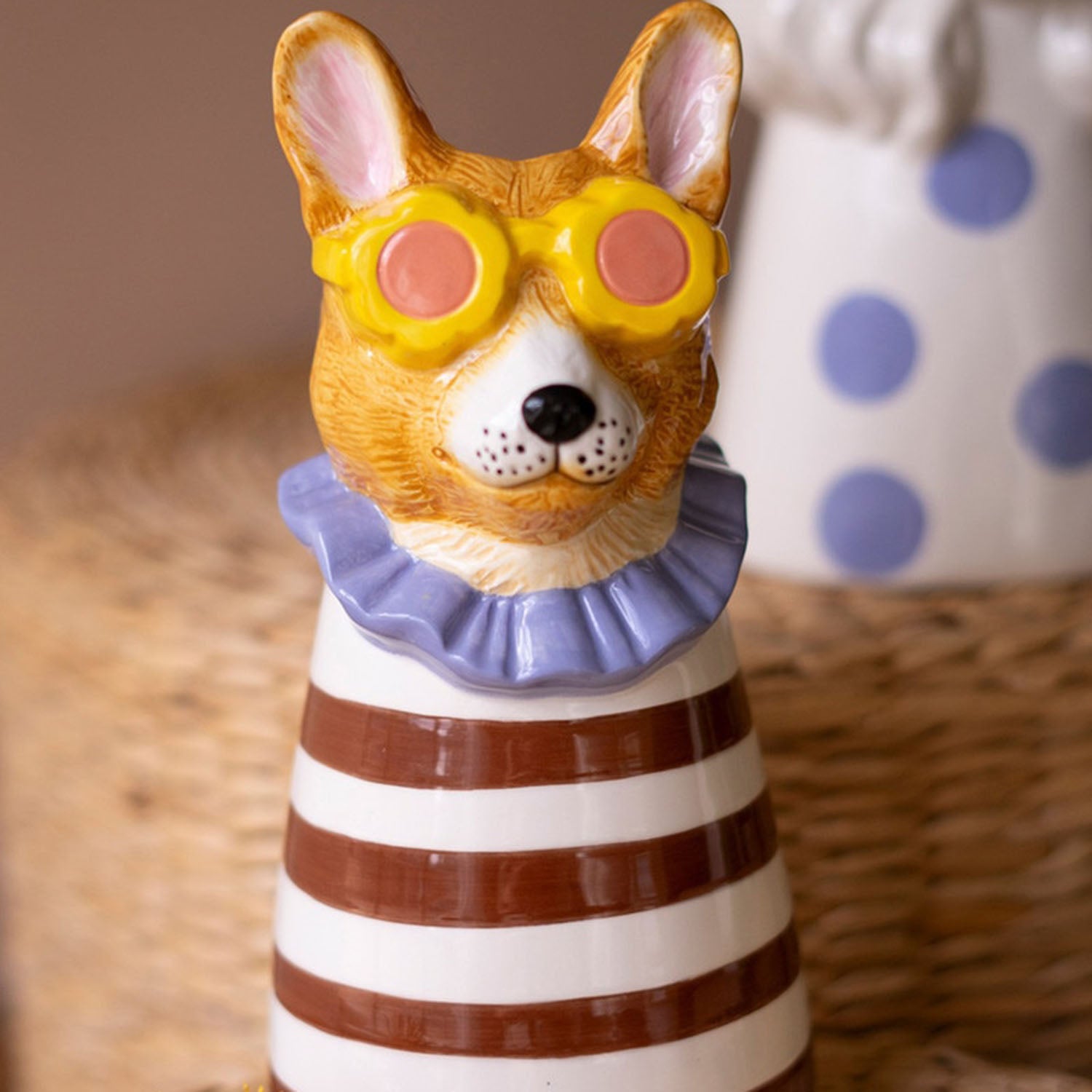 Dogs with Sunnies Vase Set of 3