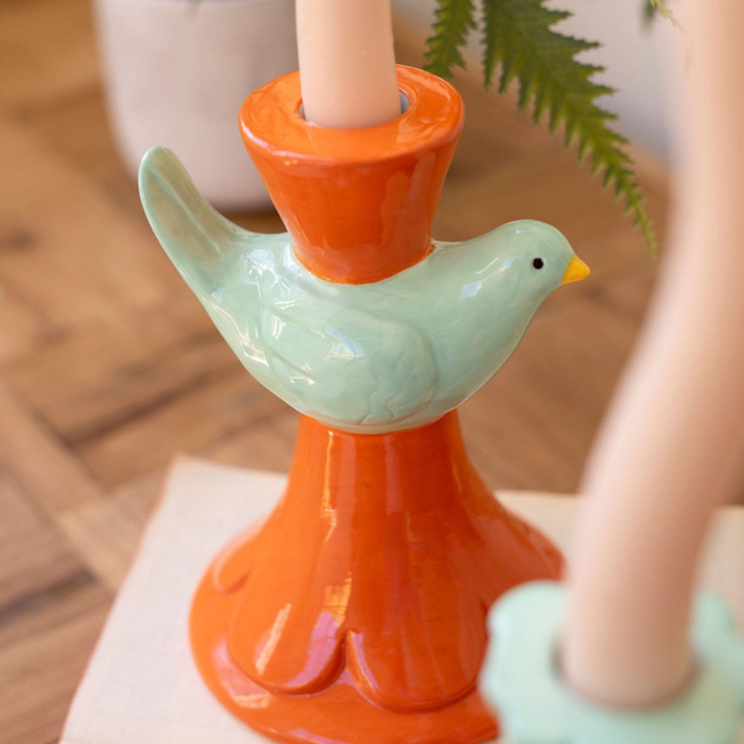 Bird Taper Candle Holder Set of 5