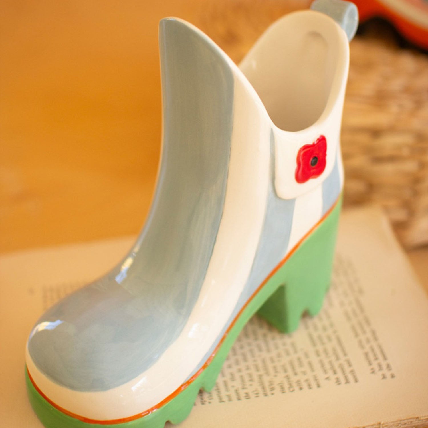 Rubber Boot Vase Set of 2
