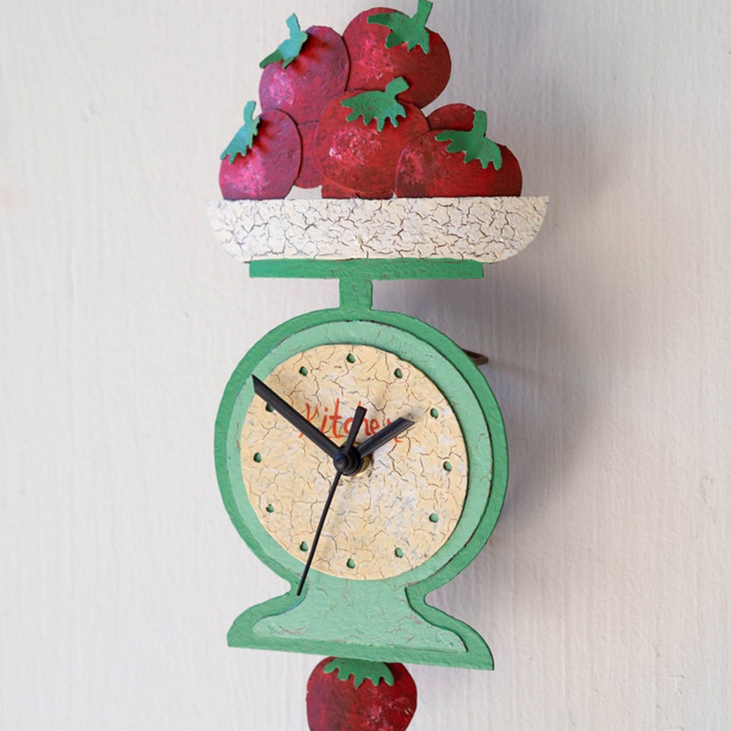 Tomatoes on Scale Wall Clock