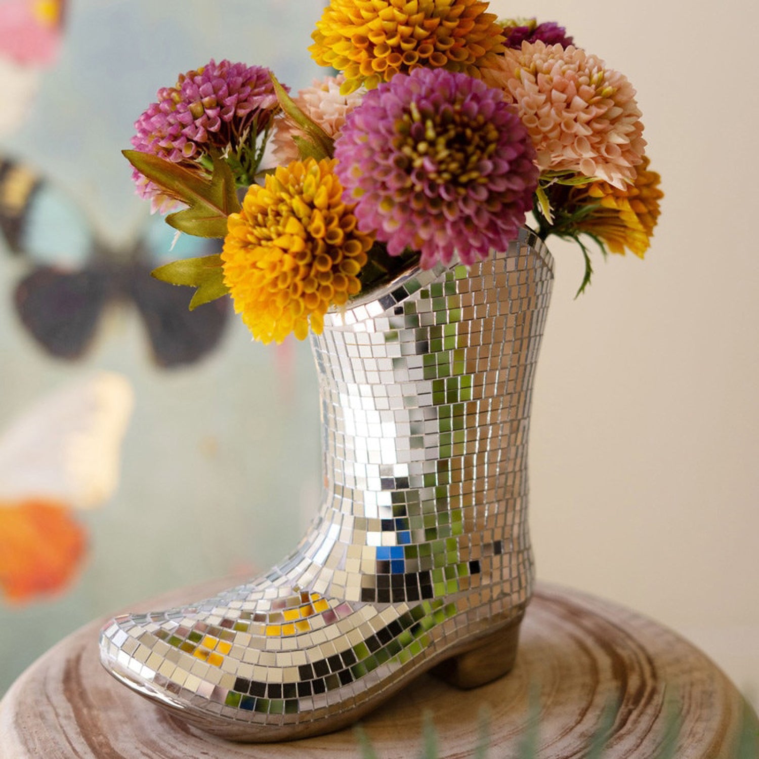 Disco Boot Vase