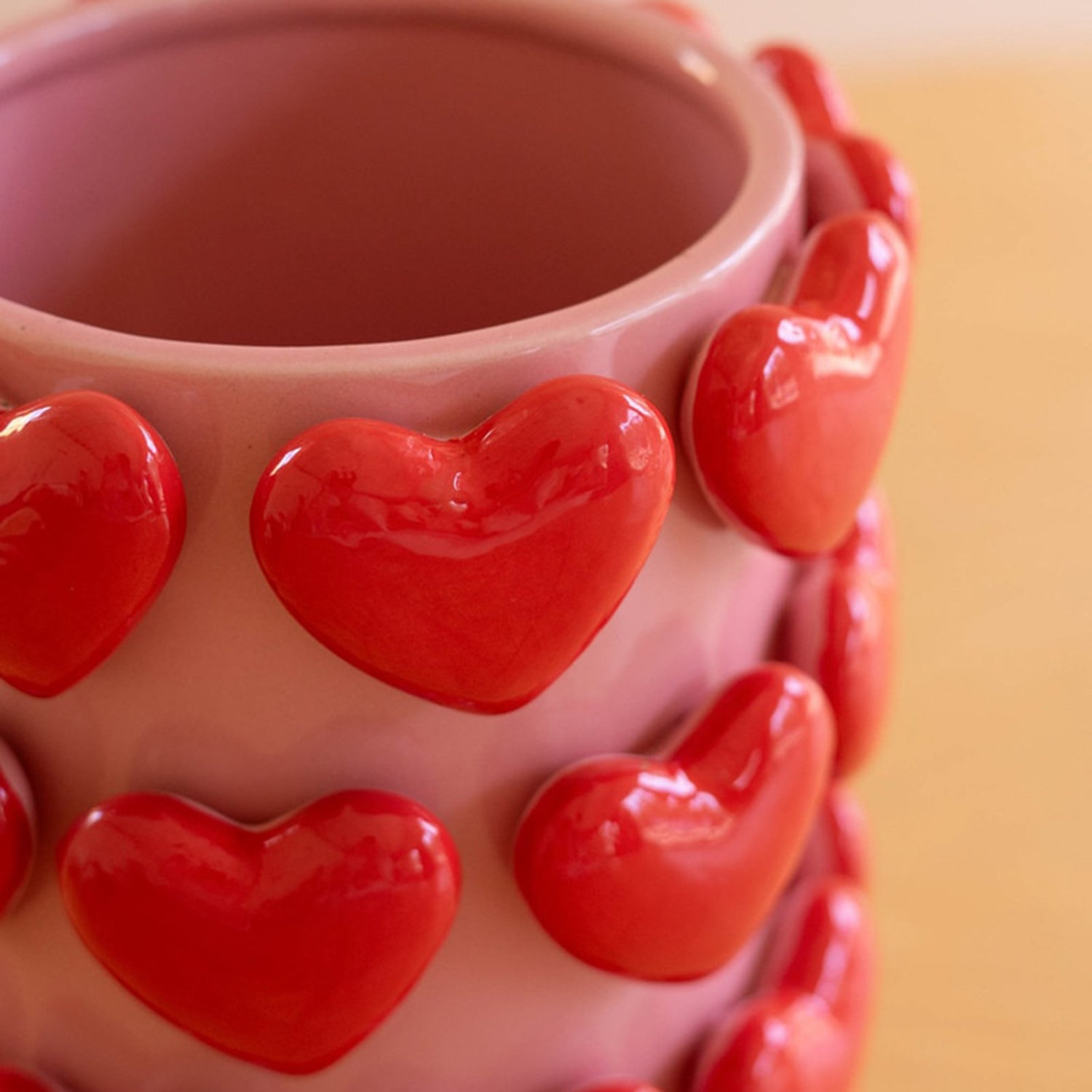 Ceramic Hearts Vase