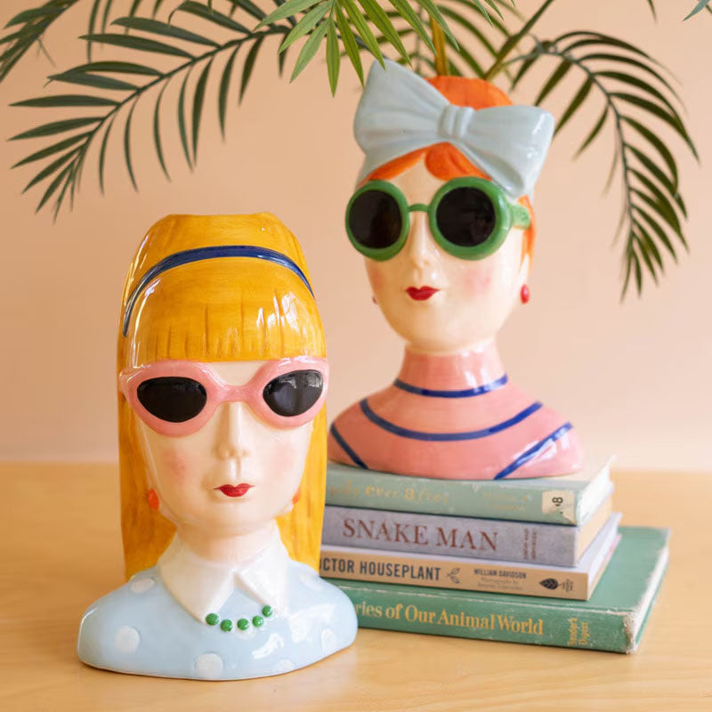 Lady with Sunglasses Set of 2