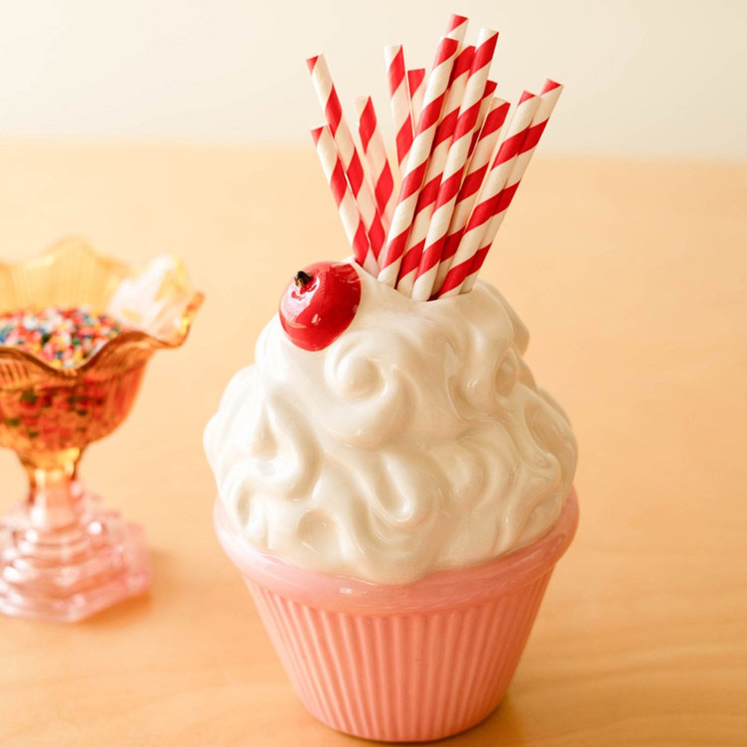 Pink Cupcake Vase
