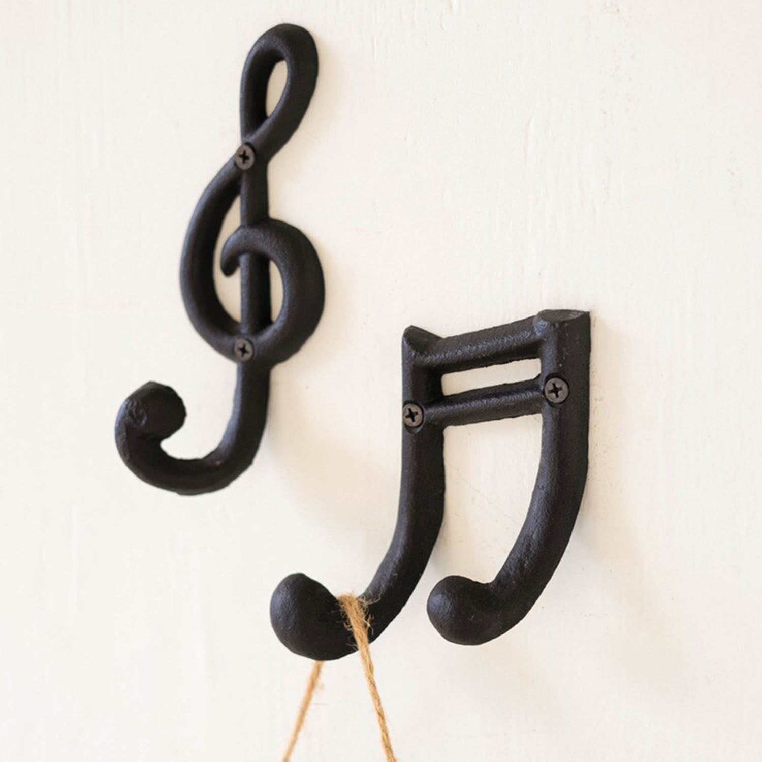 Musical Notes Hooks Set of 2