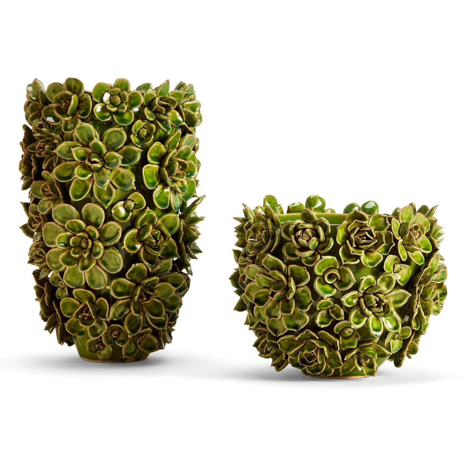 Succulents Planter/Vase Set of 2