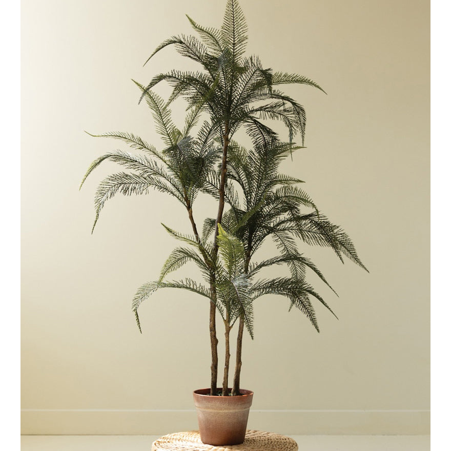 Artificial 46" Fern in Plastic Pot
