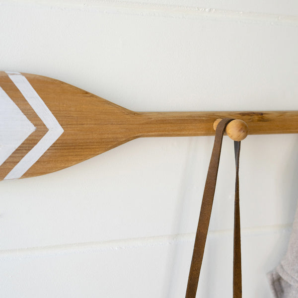 Wooden Paddle Coat Rack Paynes Gray