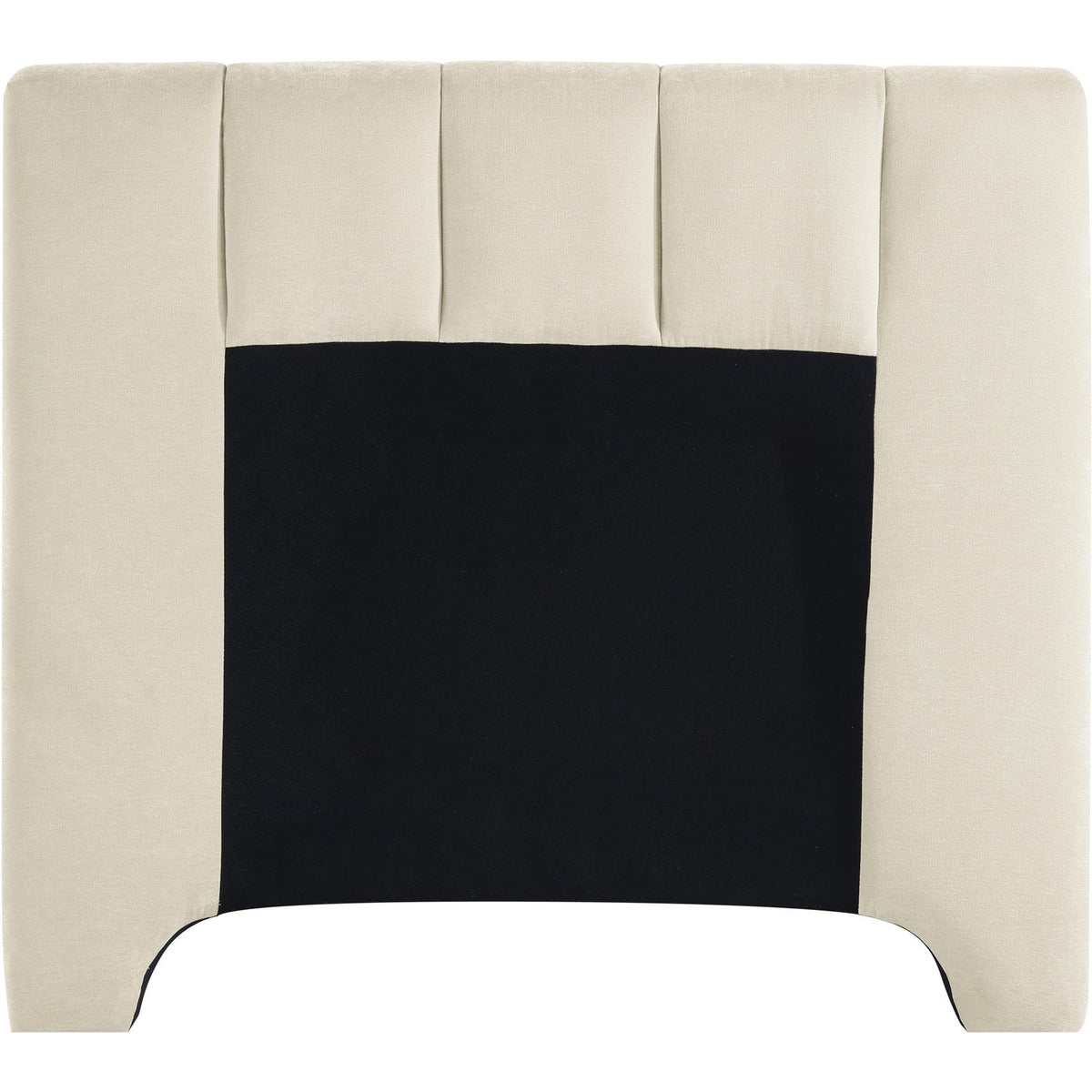 Camila Beige Chenille Fabric Upholstered Bed
