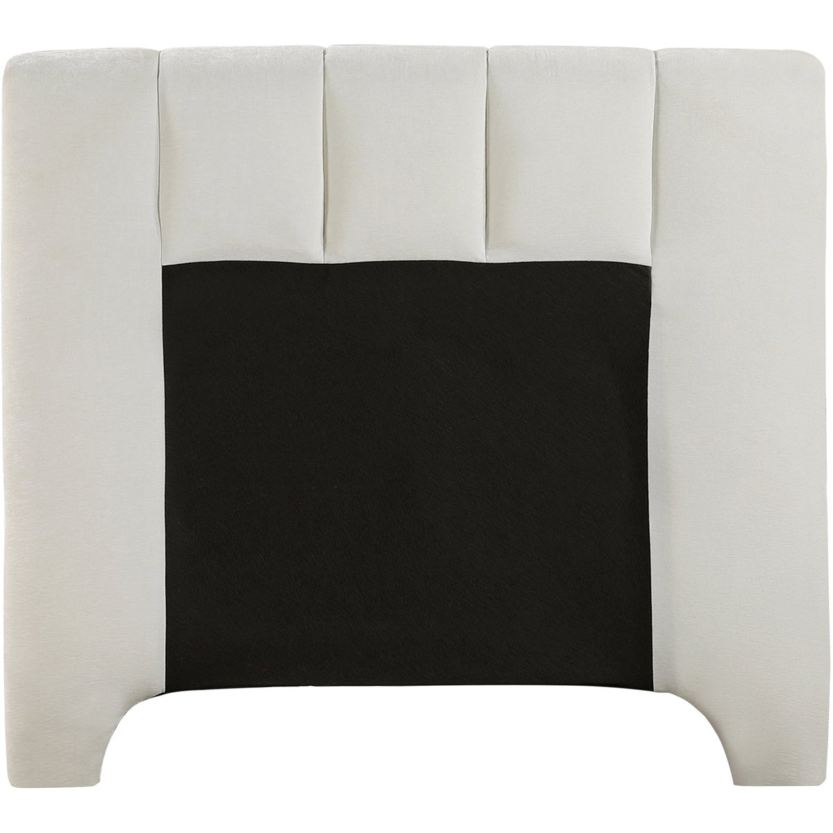 Camila Cream Chenille Fabric Upholstered Bed