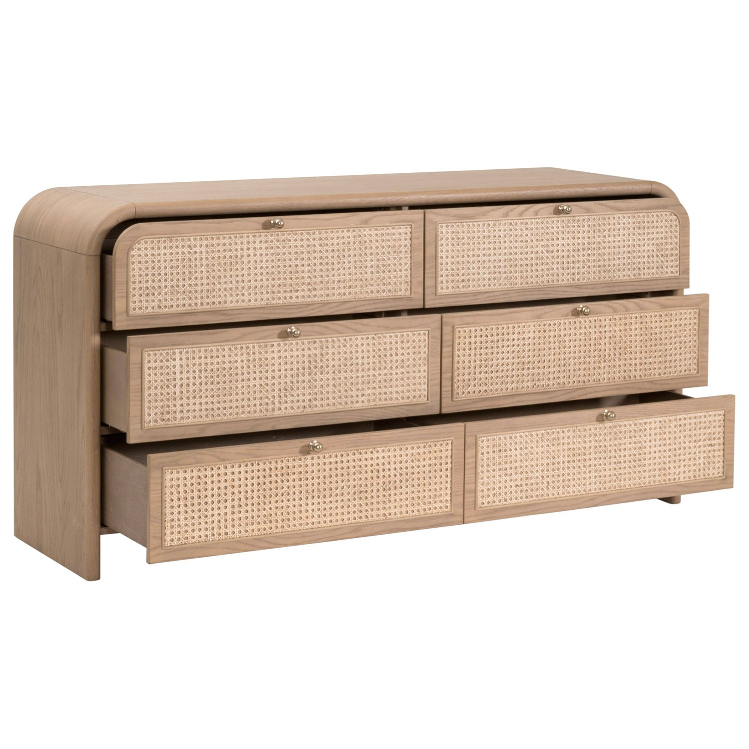 Cannes 6 Drawer Double Dresser