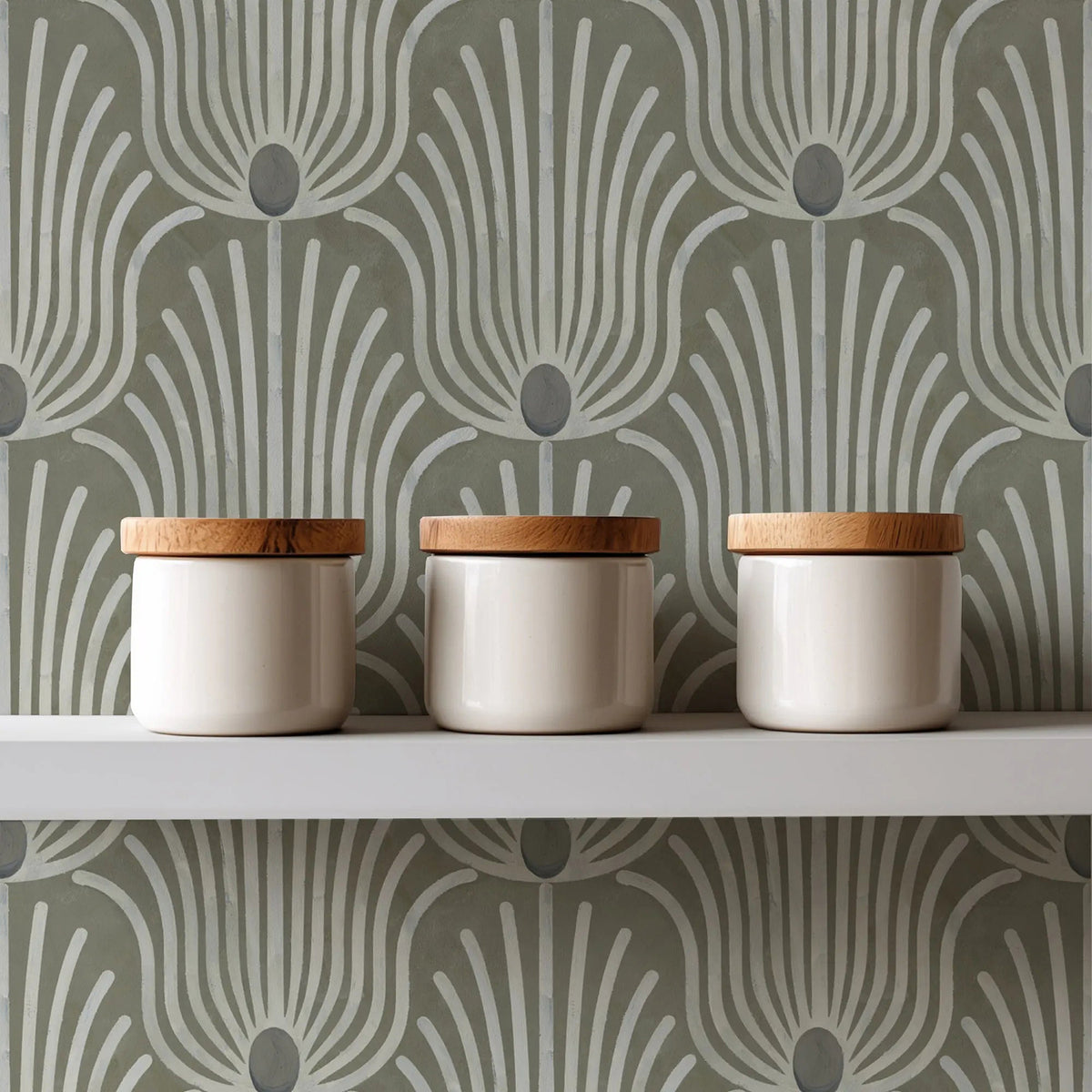 Mitchell Black Carlyle Feather Wallpaper