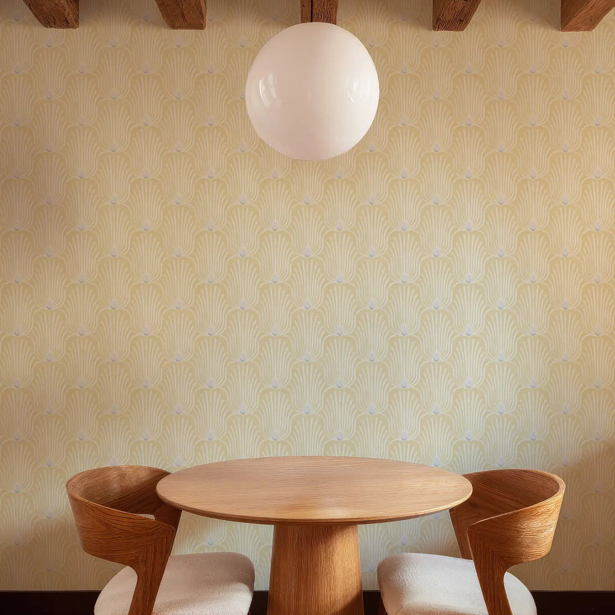 Mitchell Black Carlyle Feather Wallpaper