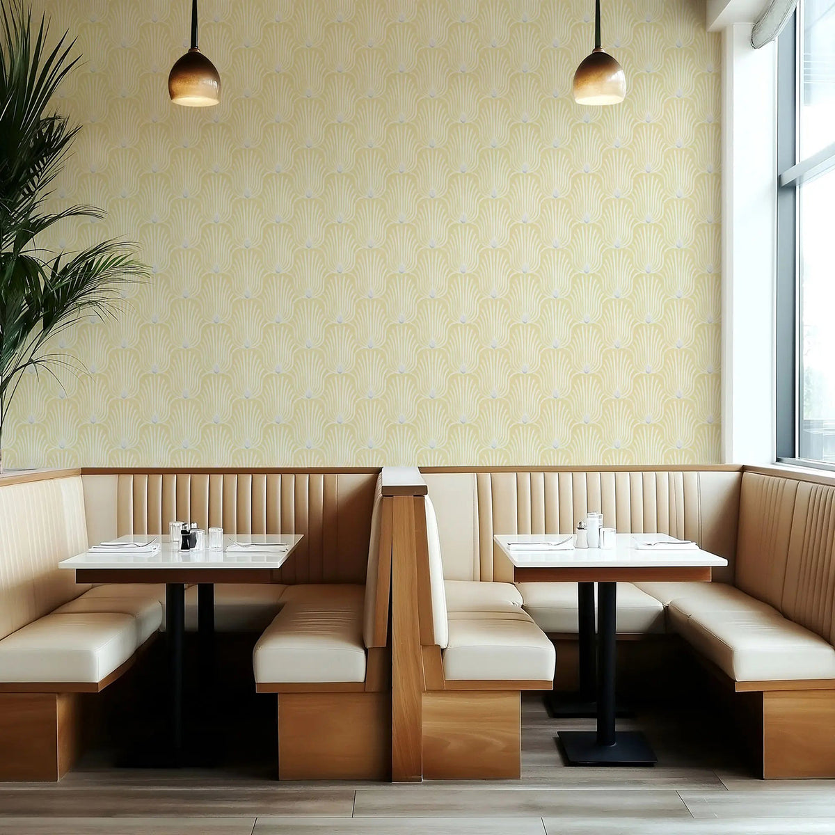 Mitchell Black Carlyle Feather Wallpaper