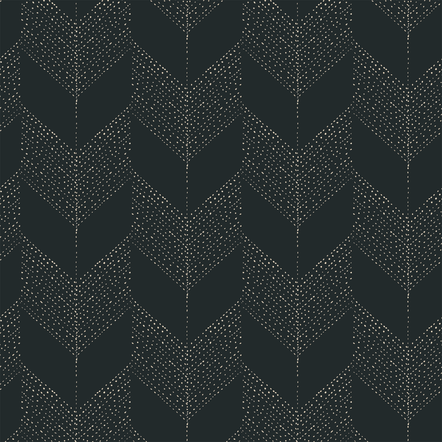 Mitchell Black Chevron Wallpaper