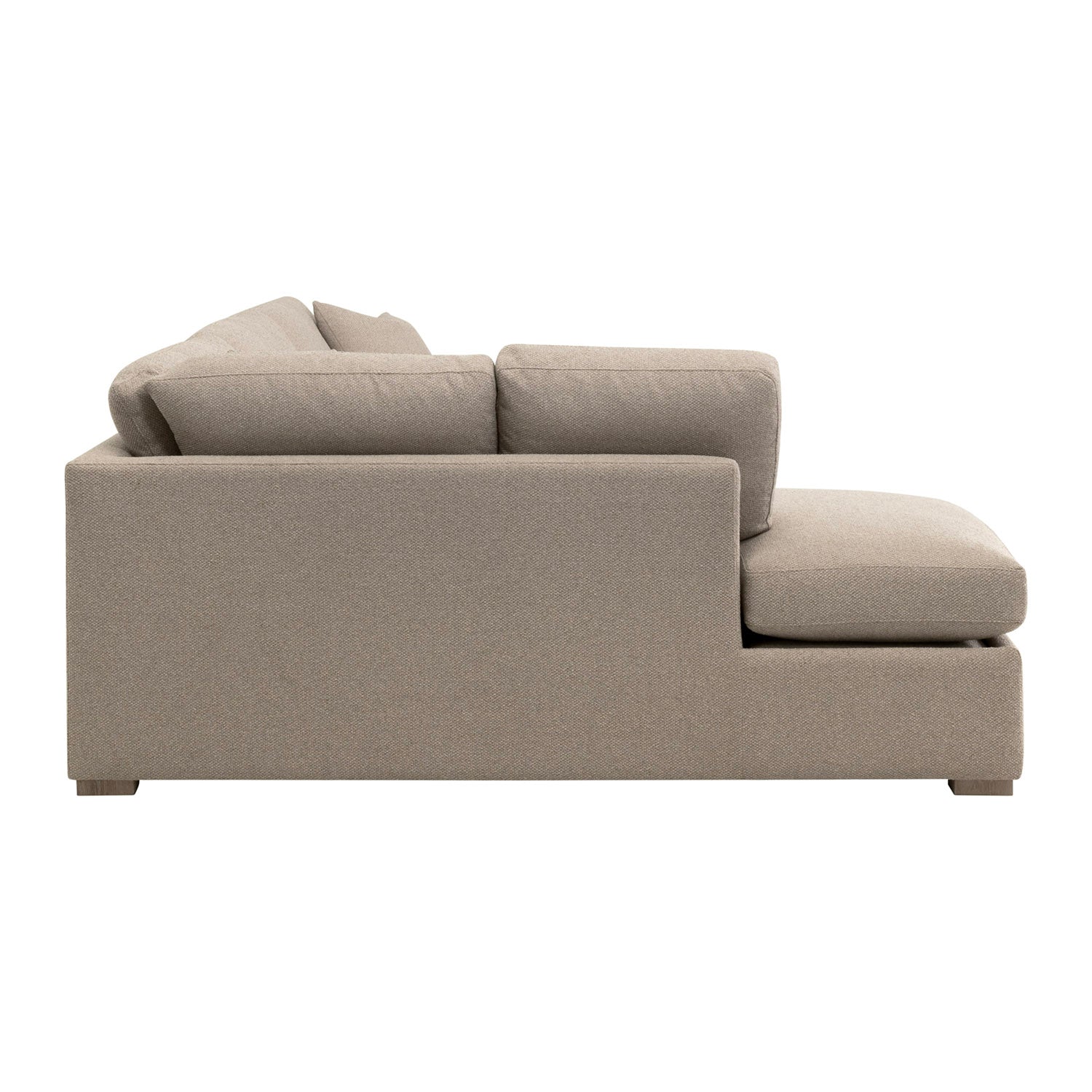 Clara 112in Slim Arm Sleeper Sectional Sofa