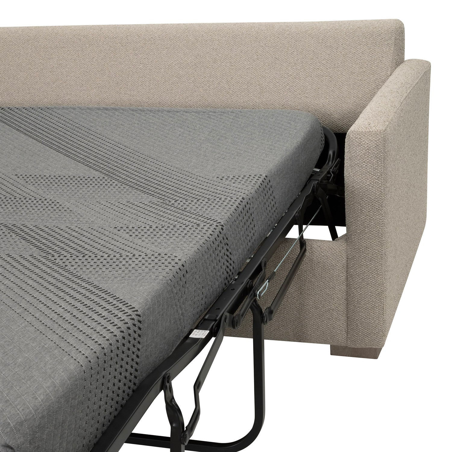 Clara 112in Slim Arm Sleeper Sectional Sofa