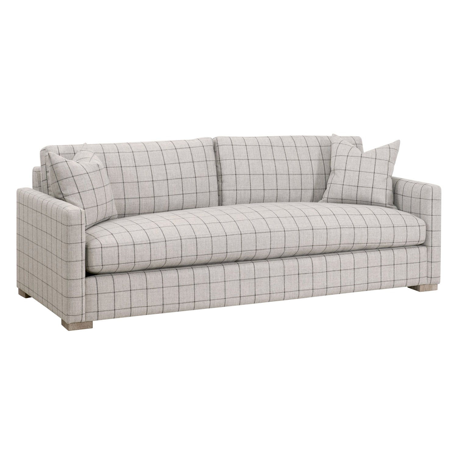 Clara Windowpane Slim Arm Sofa