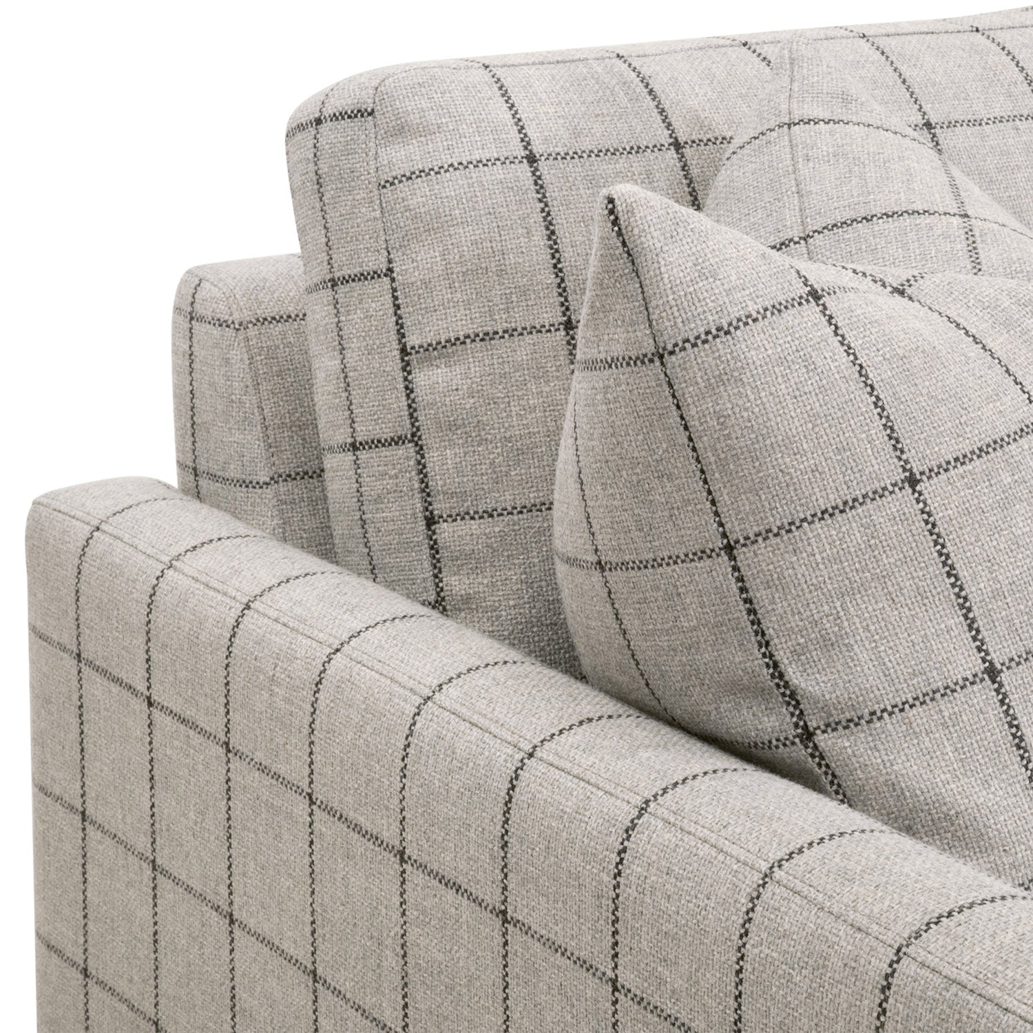 Clara Windowpane Slim Arm Sofa