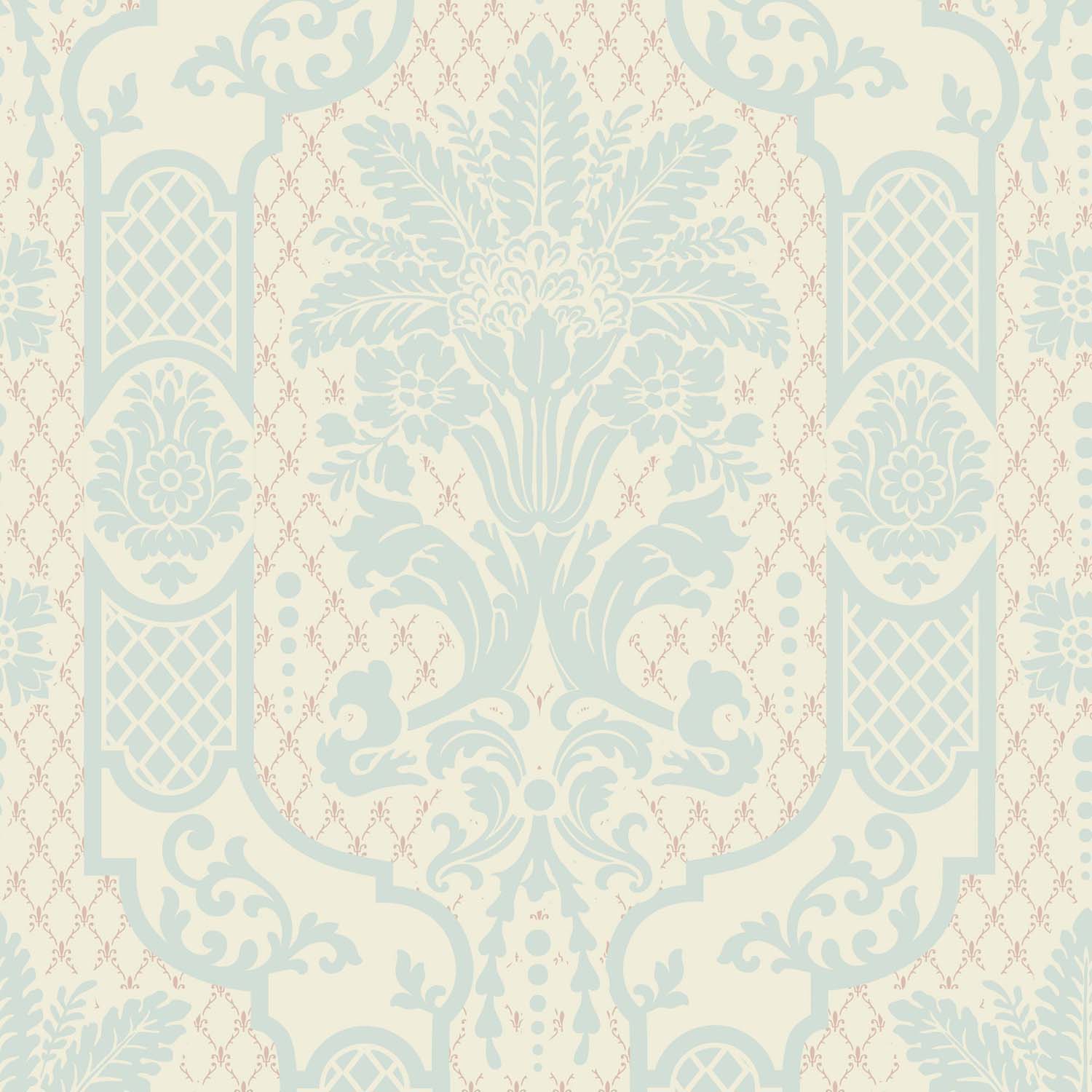 Mitchell Black Columnar Bloom Wallpaper